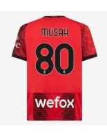 AC Milan Yunus Musah #80 Domácí Dres 2023-24 Krátký Rukáv